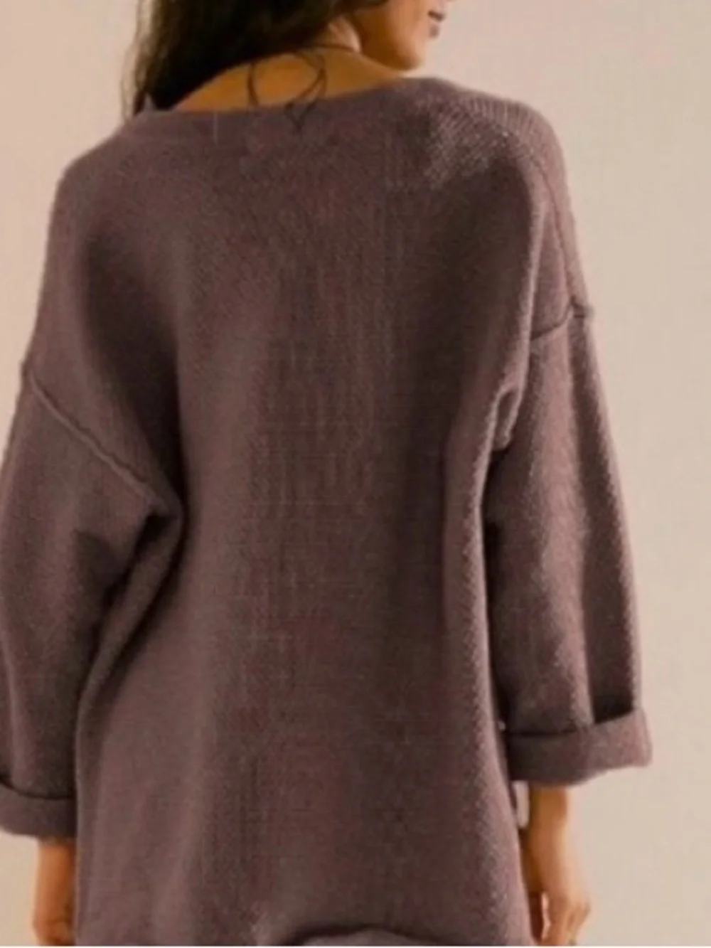 Free People Hailee sweater pullover. NWT. Brown heather